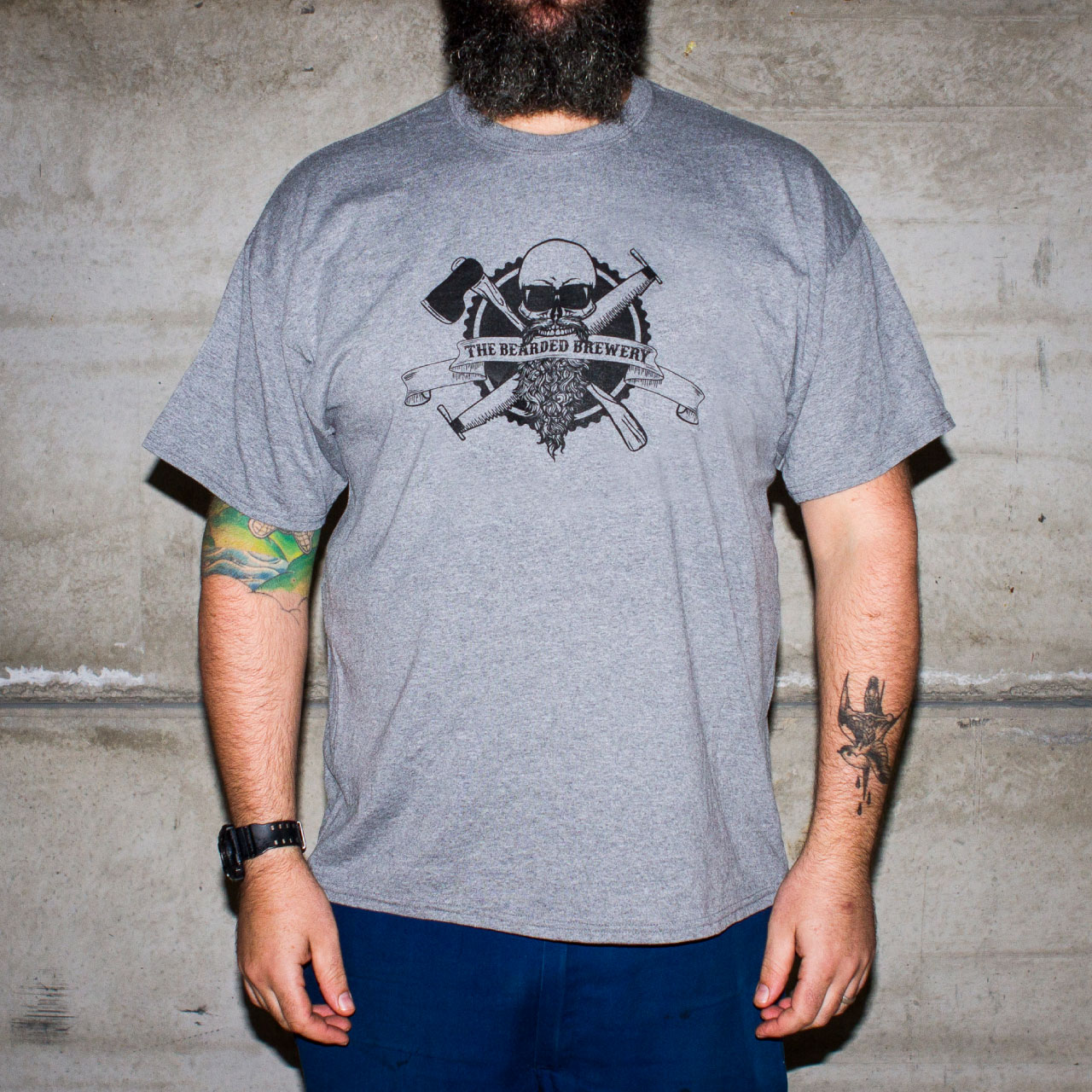 Official Brewery T-Shirt | Black | Grey | White | The Bearded Brewery