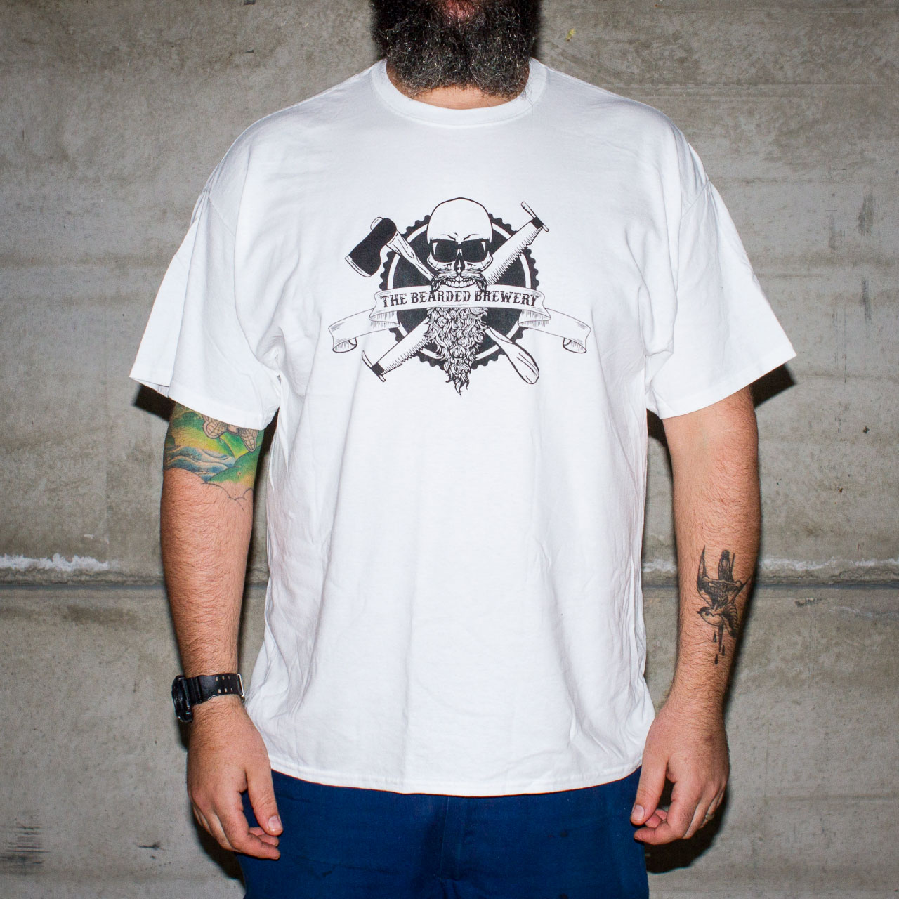 Official Brewery T-Shirt | Black | Grey | White | The Bearded Brewery